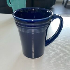 Fiesta latte mug in cobalt